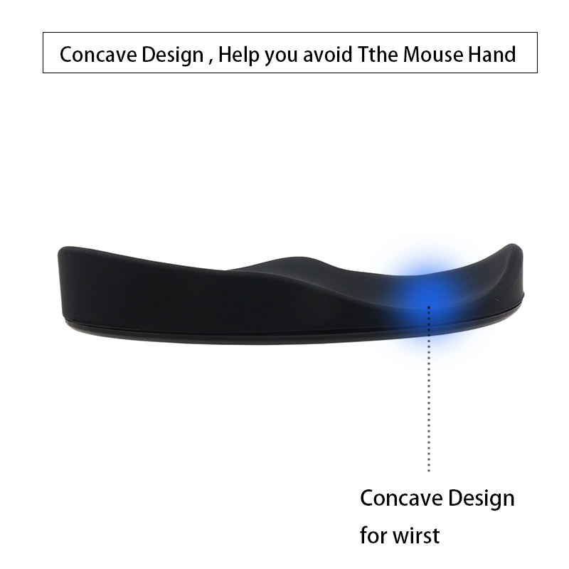 Ergonomic Wrist Rest for Mouse - Non-Slip Silicone Gel Mouse Pad for Comfort and Support