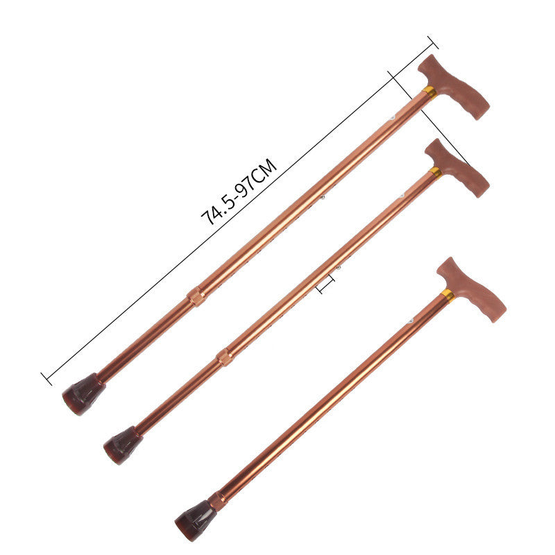 Raised &amp; lowerable as well as collapsible cane | Durable metal cane