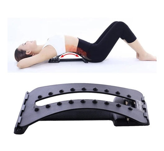 Back stretcher with massage