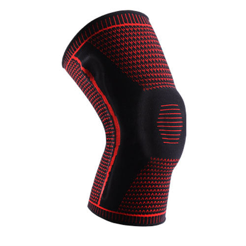 Sports Compression Knee Pads with Silicone Spring - Breathable and Shock Absorbing