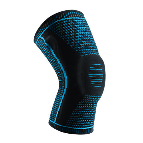 Sports Compression Knee Pads with Silicone Spring - Breathable and Shock Absorbing