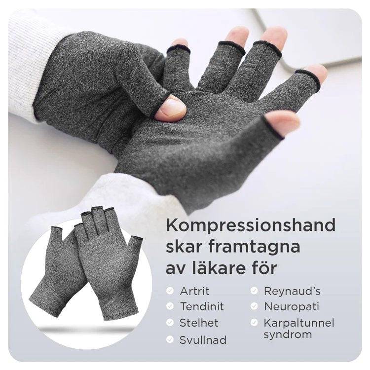 Hälsofrämjande Halvfingerhandskar - Smärtlindring och Stöd för Leder